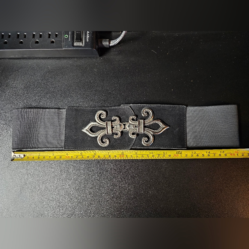 Black Elastic waist Belt size large